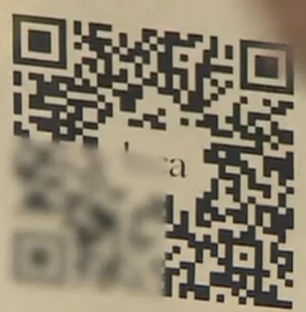 Blurry QR code